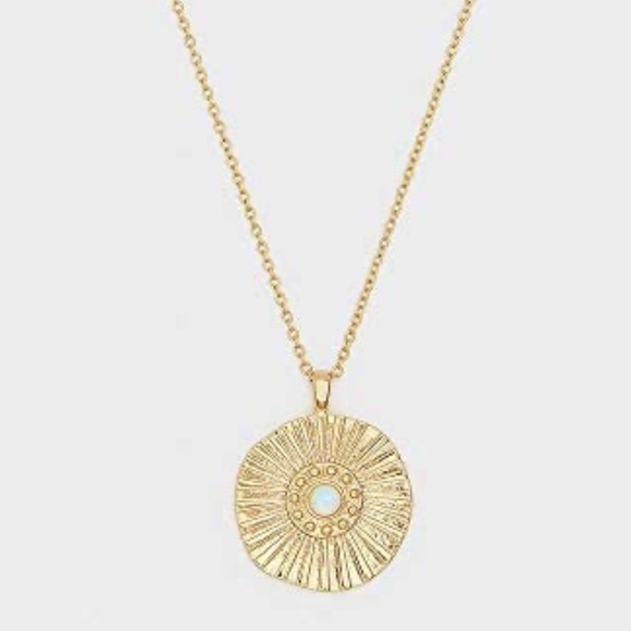 Gorjana NWT Sunburst Coin Adjustable Necklace Gold - Picture 6 of 14